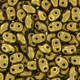 Matubo MiniDuo kralen 4x2.5mm Matte - metallic aztec gold